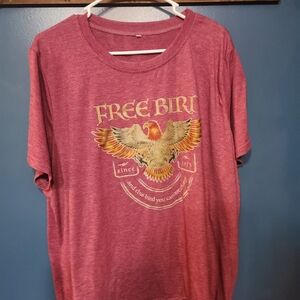 Free Bird Graphic T-Shirt - Red